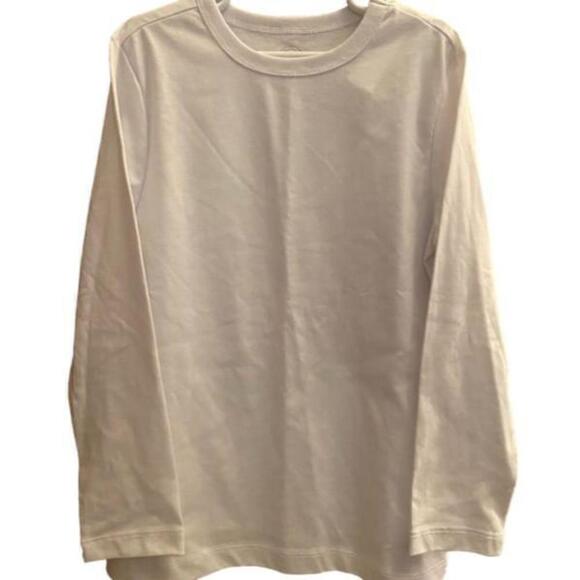 8 Medium Girl’s Wonder Nation White Long Sleeve T-Shirt - Picture 1 of 5